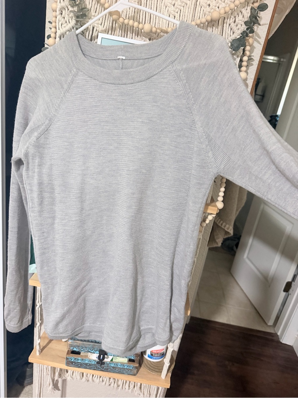 Lululemon Light Gray Women's Knit Sweater